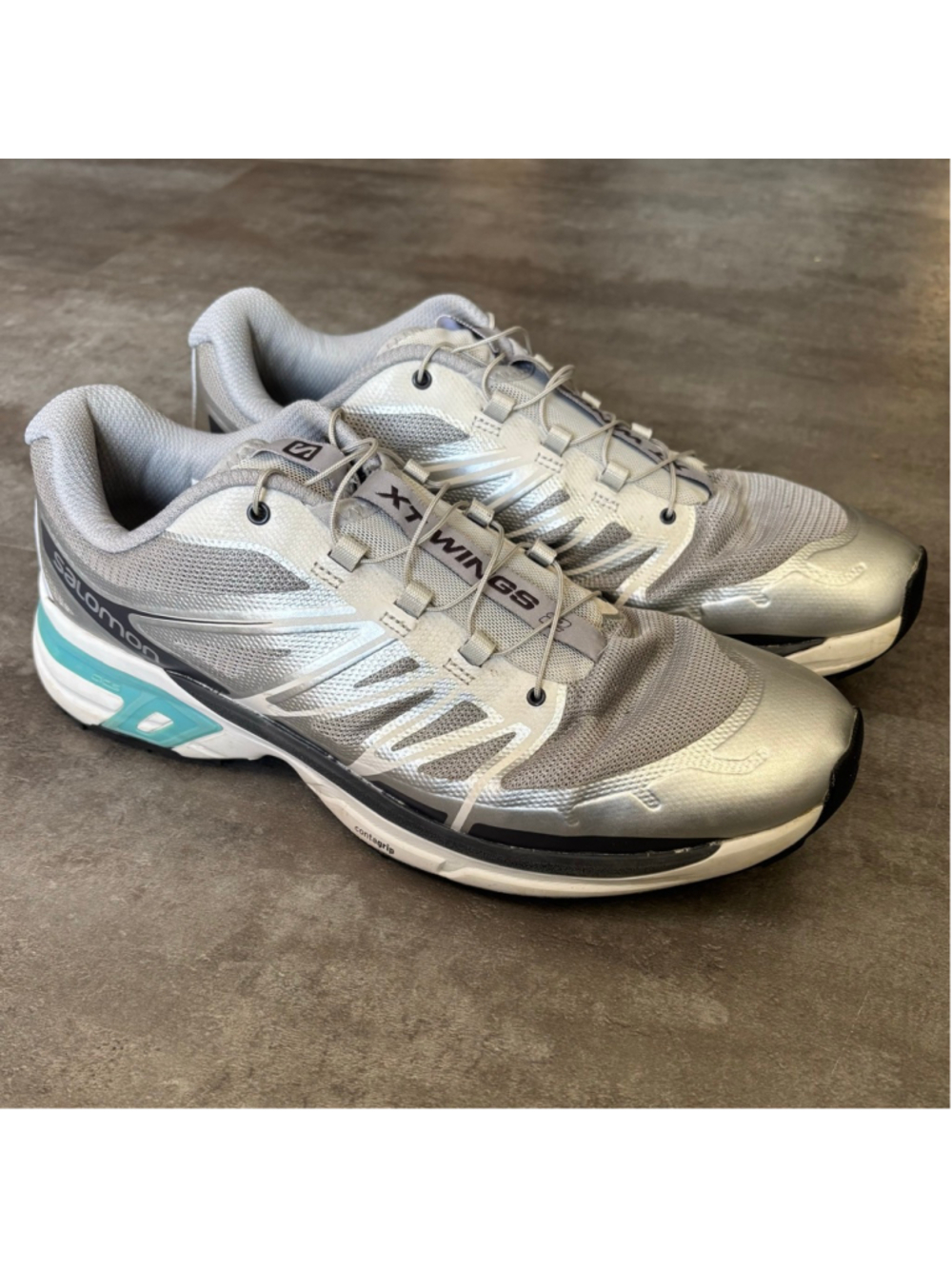 Salomon XT-Wings 2 Shoes Mens 10.5 Silver Blue